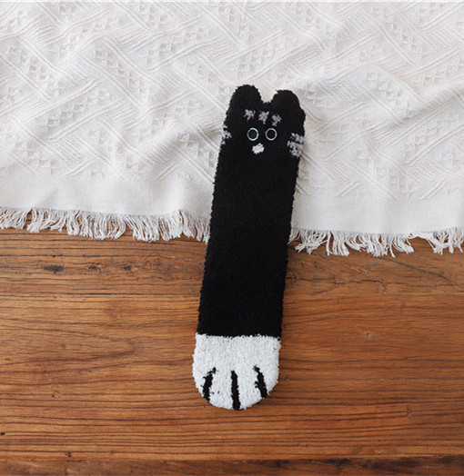 1/5 Pairs Cat Claws Socks Winter Warm Soft Fluffy Bed Lounge Slipper Floor Socks - Picture 20 of 24