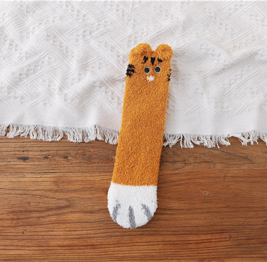 1/5 Pairs Cat Claws Socks Winter Warm Soft Fluffy Bed Lounge Slipper Floor Socks - Picture 21 of 24
