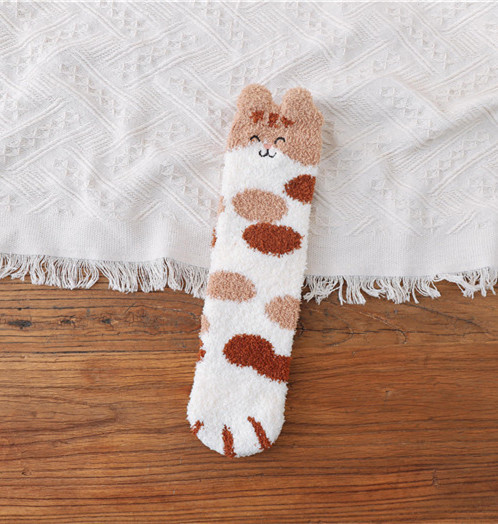 1/5 Pairs Cat Claws Socks Winter Warm Soft Fluffy Bed Lounge Slipper Floor Socks - Picture 22 of 24