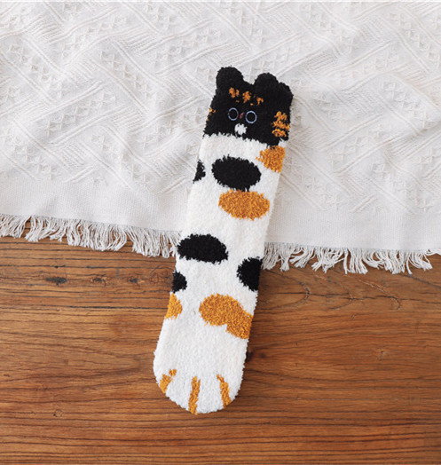 1/5 Pairs Cat Claws Socks Winter Warm Soft Fluffy Bed Lounge Slipper Floor Socks - Picture 24 of 24