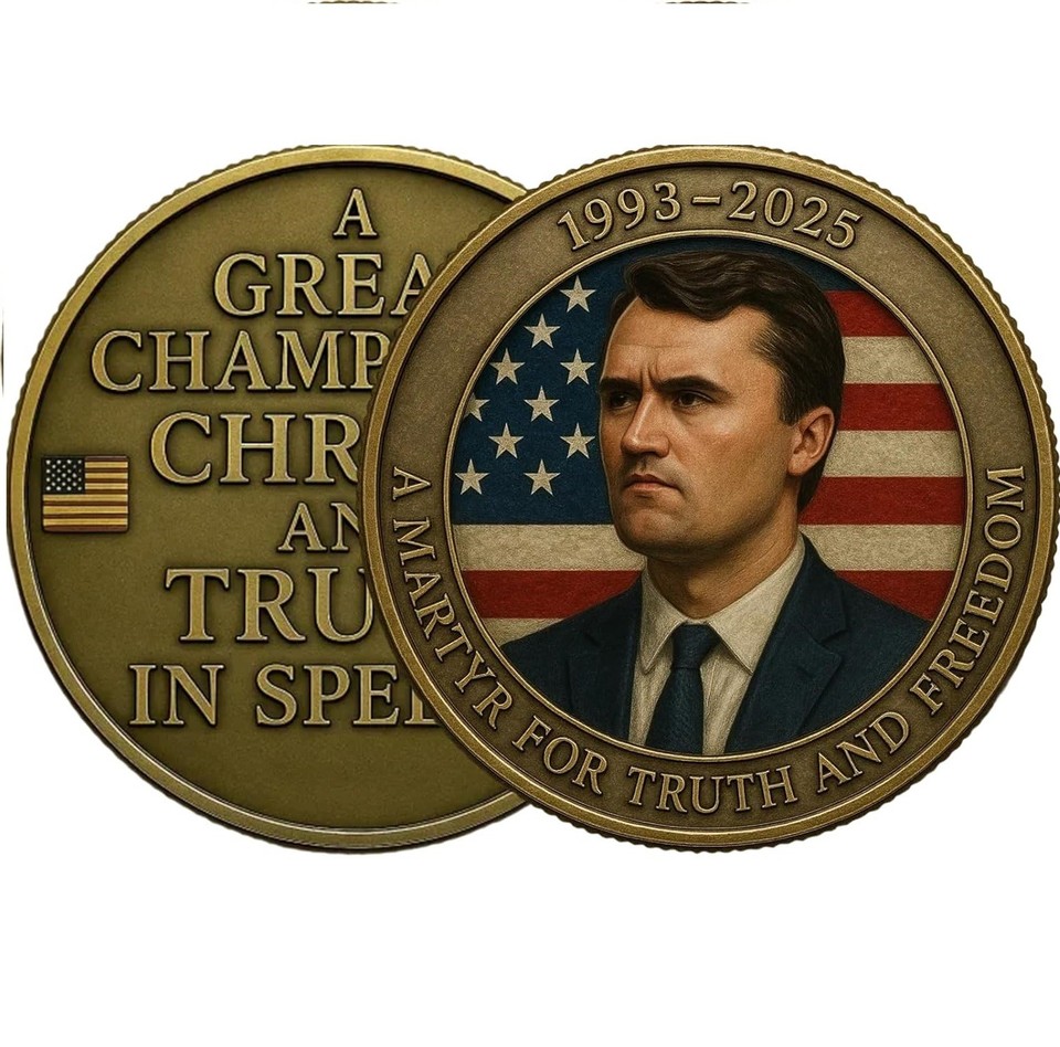 Moneda Conmemorativa Charlie Kirk - Homenaje a la Libertad de la Verdad para Fans, Young Hero of Us - Imagen 12 de 13
