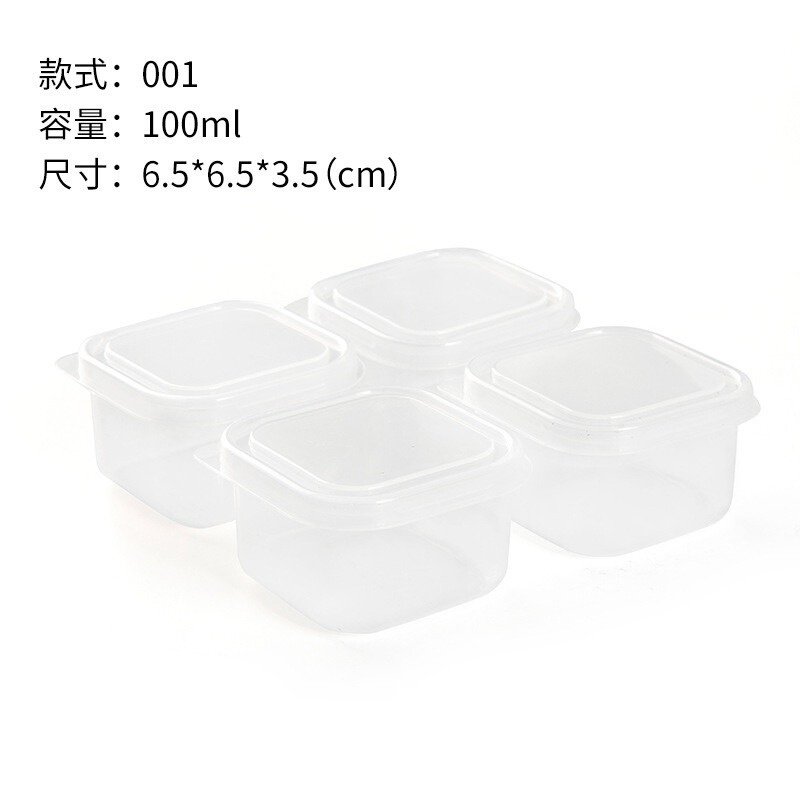 6X Mini Plastic Storage Containers Clear Small Box with Lids Food Storage Pot - Picture 15 of 16