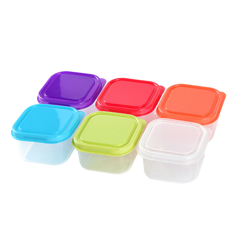 6X Mini Plastic Storage Containers Clear Small Box with Lids Food Storage Pot - Picture 16 of 16