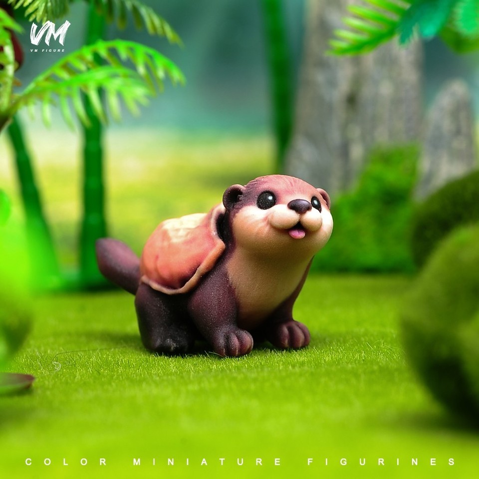 4 CM Szene Requisiten Früchte Tier Baby Mango Krokodil Otter Miniatur Figur - Bild 24 von 32