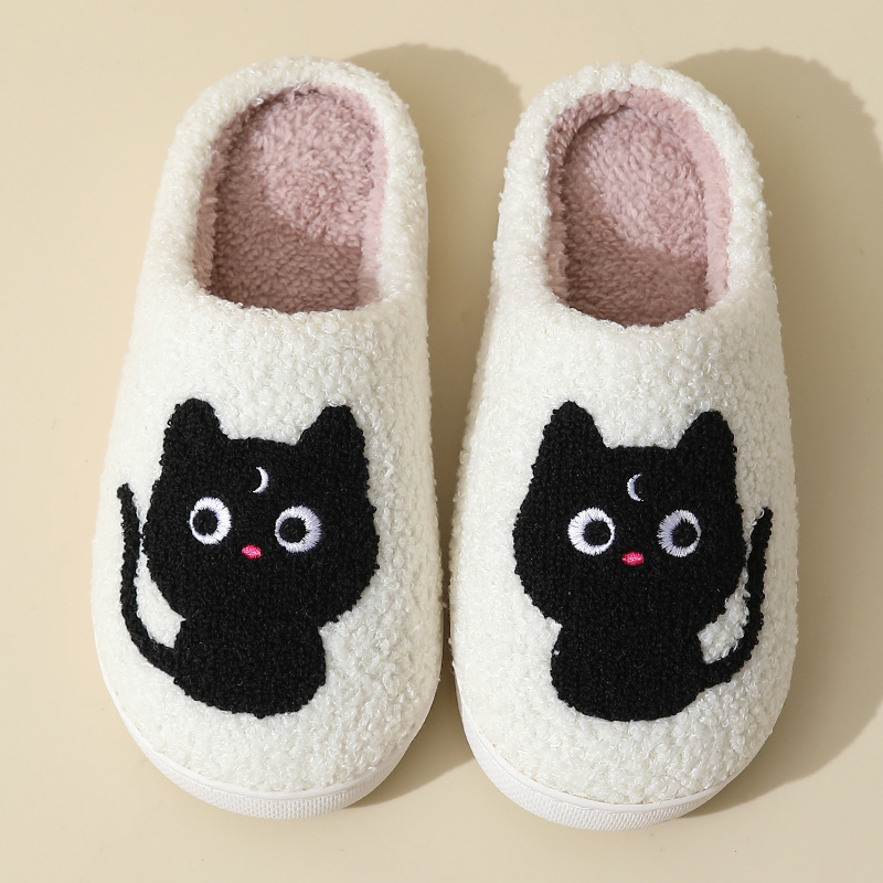Women Men Halloween Fuzzy Curly Fur Winter Warm Lined House Shoes Soft Slippers - Picture 28 of 31