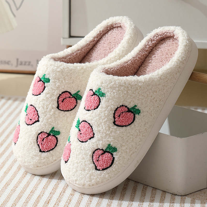 Women Men Halloween Fuzzy Curly Fur Winter Warm Lined House Shoes Soft Slippers - Picture 30 of 31