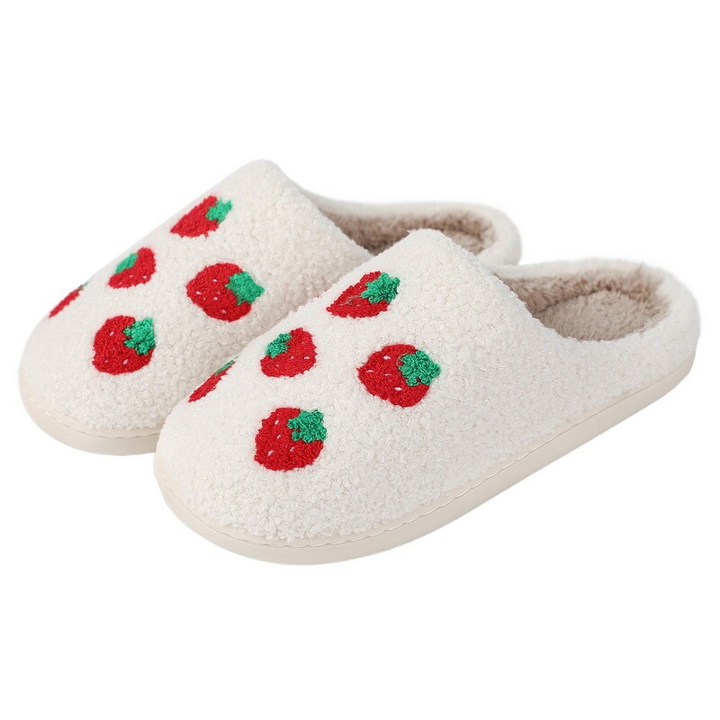 Women Men Halloween Fuzzy Curly Fur Winter Warm Lined House Shoes Soft Slippers - Picture 25 of 31