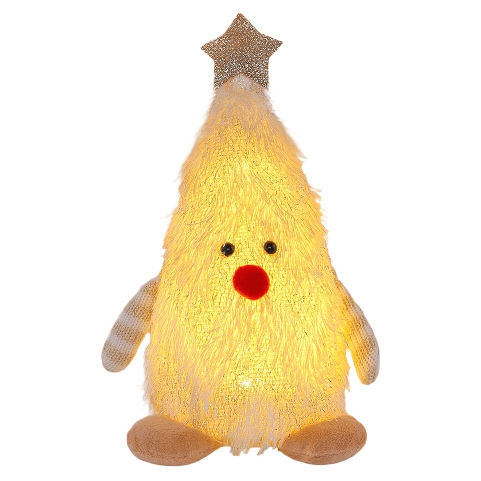 Lighted Christmas Dolls Light Up Christmas Doll Toy Holiday Desktop Decor - Picture 23 of 27