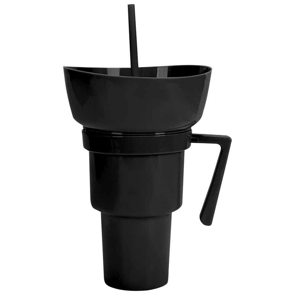 Combo de taza de bocadillos y bebidas, taza de bebida con tazón de bocadillos para postre camping diario - Imagen 26 de 31