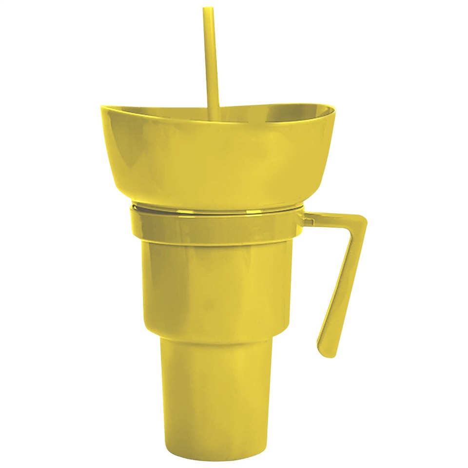 Combo de taza de bocadillos y bebidas, taza de bebida con tazón de bocadillos para postre camping diario - Imagen 29 de 31