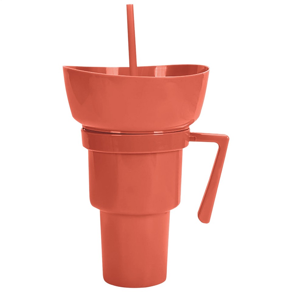 Combo de taza de bocadillos y bebidas, taza de bebida con tazón de bocadillos para postre camping diario - Imagen 30 de 31