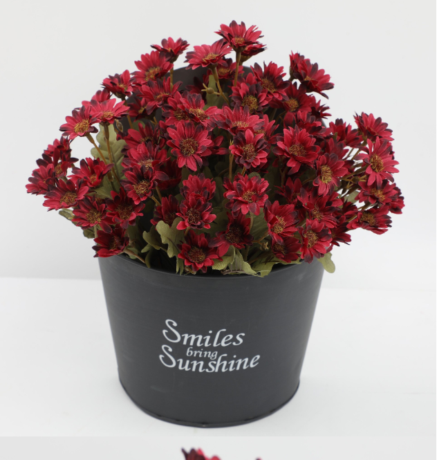 Funsdecor Mums, Artificial Sunset Mums, Artificial Outdoor Sunset Mums Flowers - Picture 27 of 36