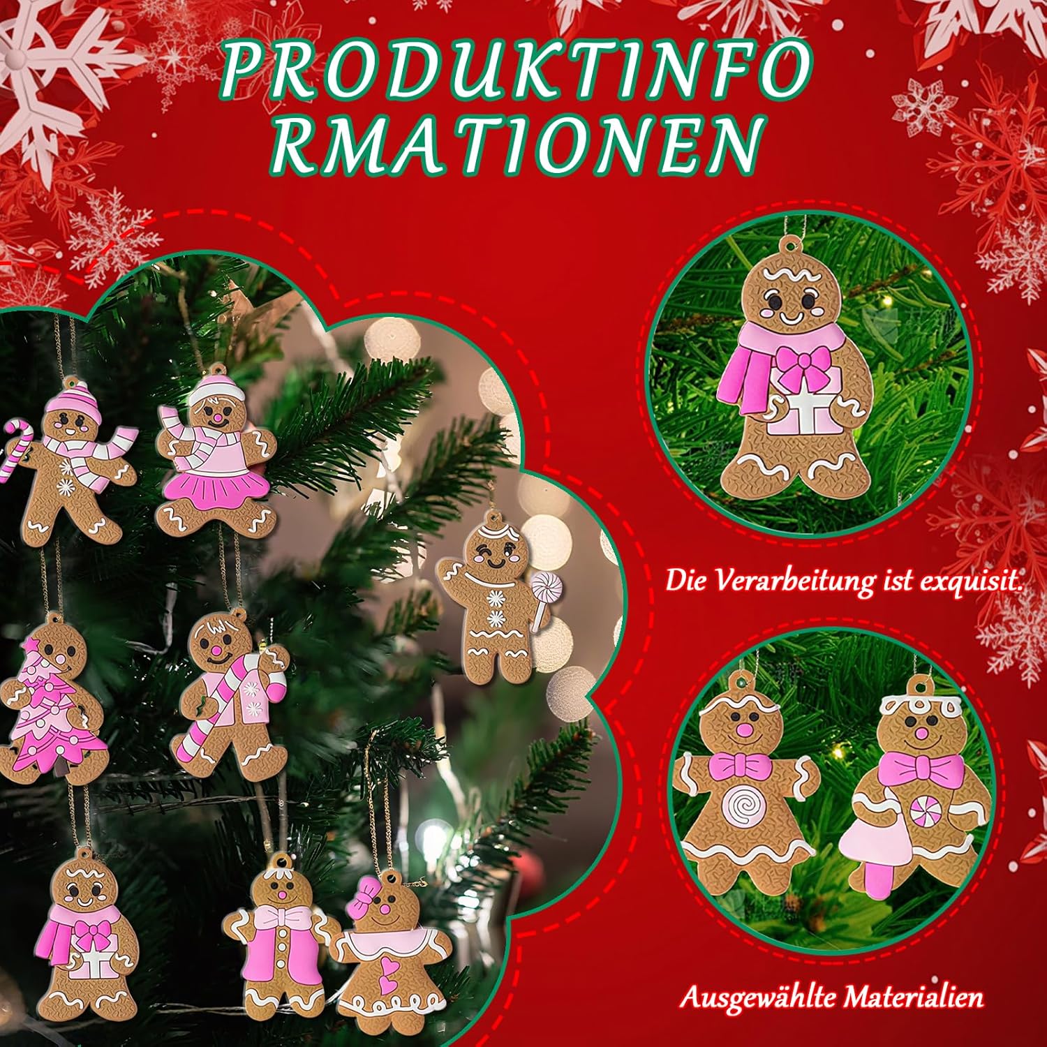Adornos de árbol de Navidad, adornos de piruleta de azúcar de Navidad, dulce Ch - Imagen 27 de 45