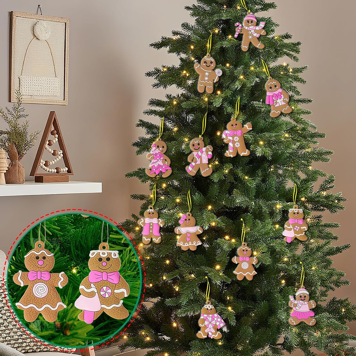 Adornos de árbol de Navidad, adornos de piruleta de azúcar de Navidad, dulce Ch - Imagen 31 de 45