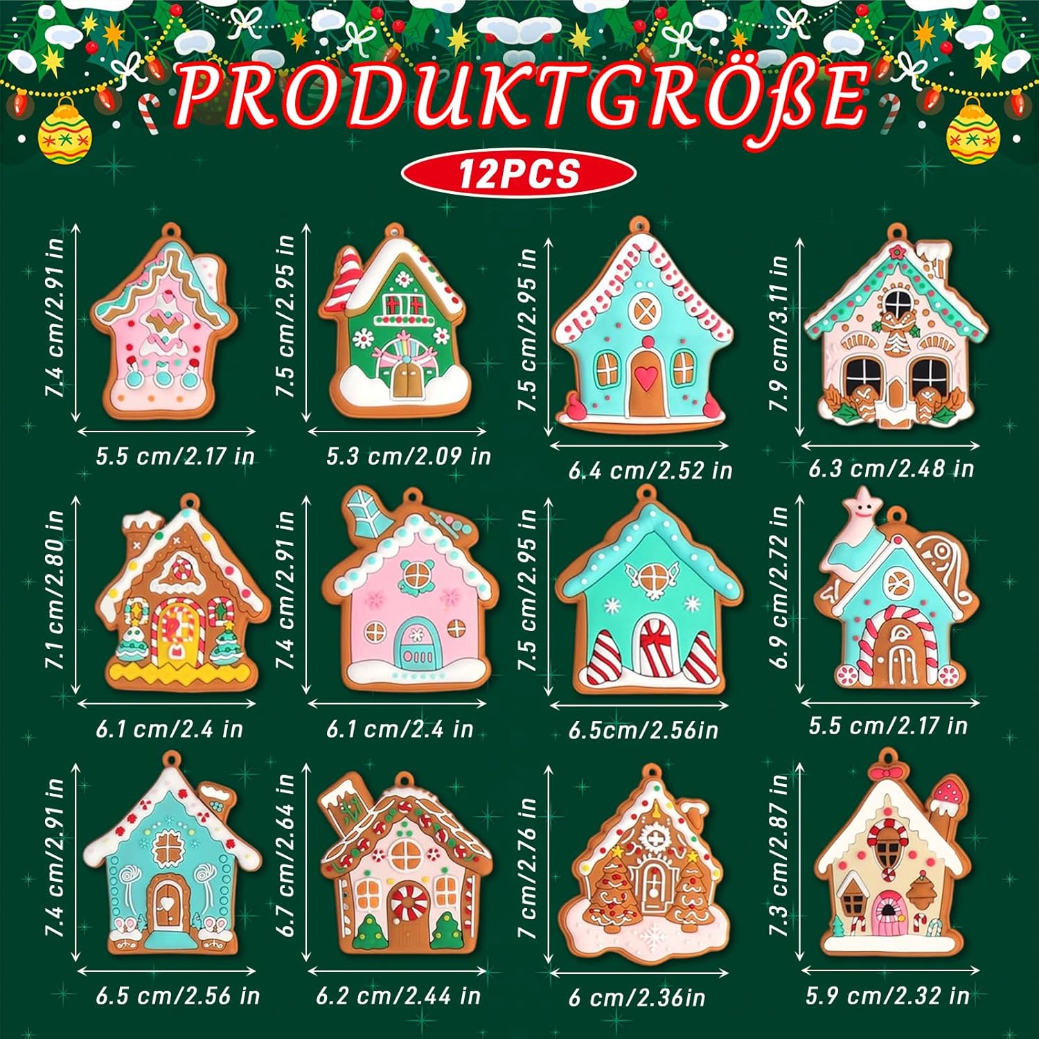Adornos de árbol de Navidad, adornos de piruleta de azúcar de Navidad, dulce Ch - Imagen 33 de 45