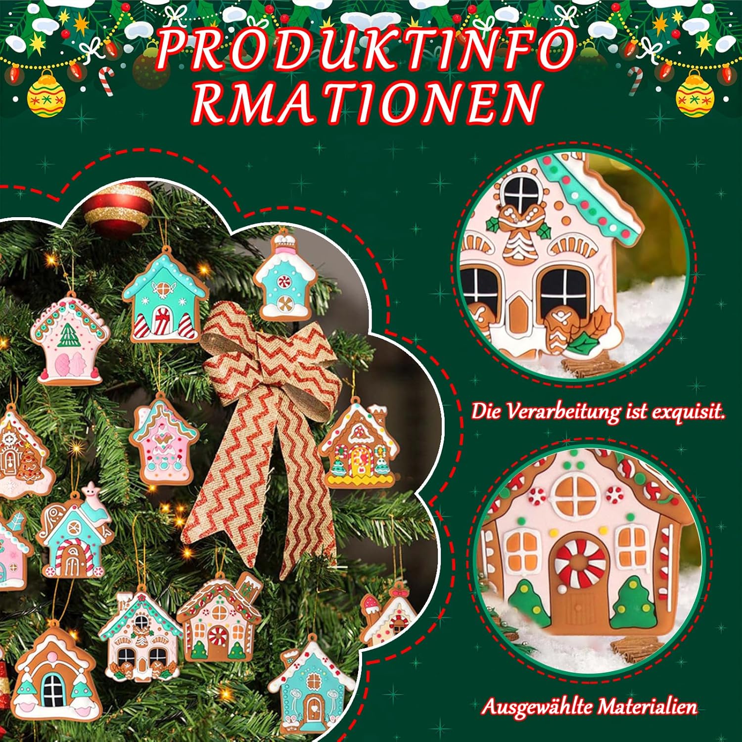 Adornos de árbol de Navidad, adornos de piruleta de azúcar de Navidad, dulce Ch - Imagen 34 de 45