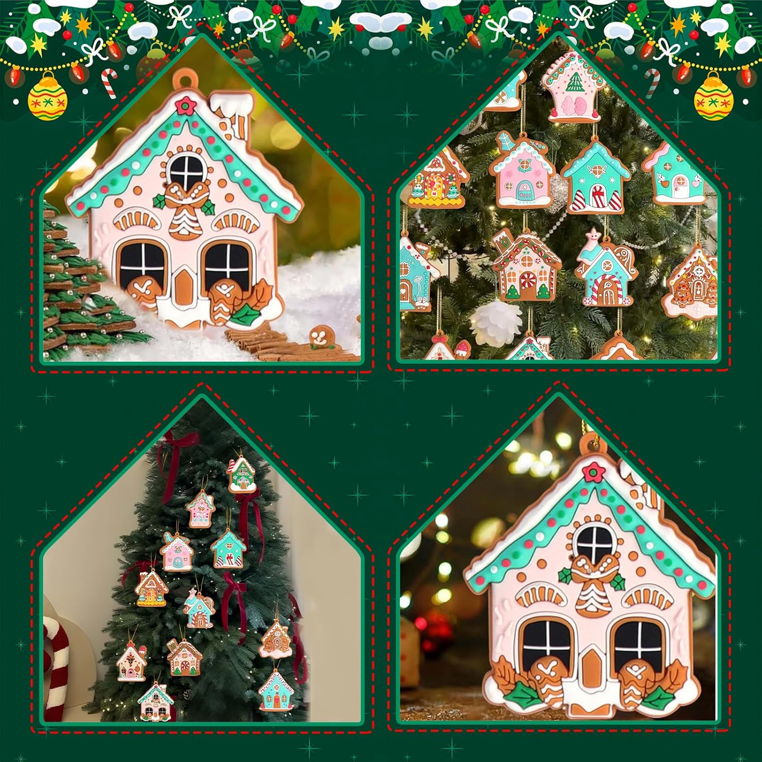 Adornos de árbol de Navidad, adornos de piruleta de azúcar de Navidad, dulce Ch - Imagen 35 de 45