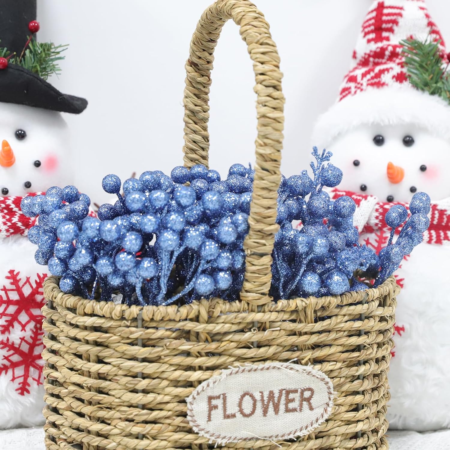 Fangoo 20 Pack 18 cm Champagne Oro Berry Ramita Tallo Artificial Borgoña Berry Pi - Imagen 30 de 66