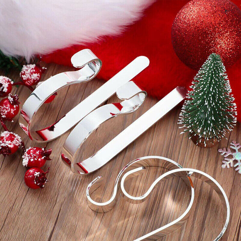 Christmas Stocking Hanger Holder Mantle Hooks Fireplace Clip Home Decoration UK - Picture 15 of 15