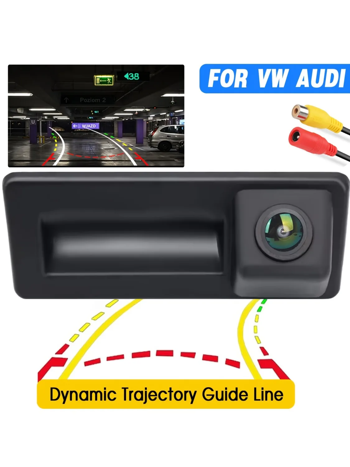 Car Trunk Handle + Rear View Camera Backup Parking for 2011-2014 VW Jetta Sedan