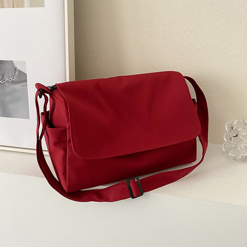 Borsa donna casual a tracolla tessuto oxford chiusura zip leggera resistente - Foto 26 di 28