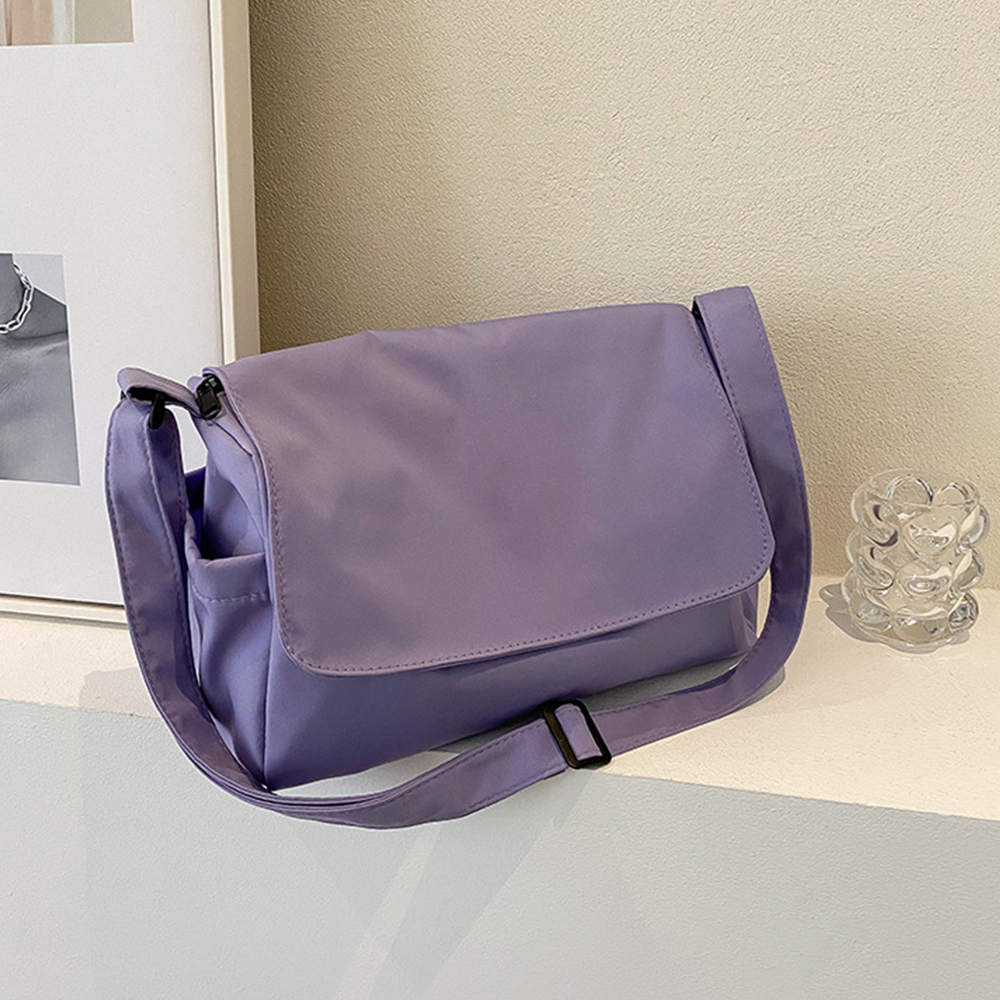 Borsa donna casual a tracolla tessuto oxford chiusura zip leggera resistente - Foto 27 di 28