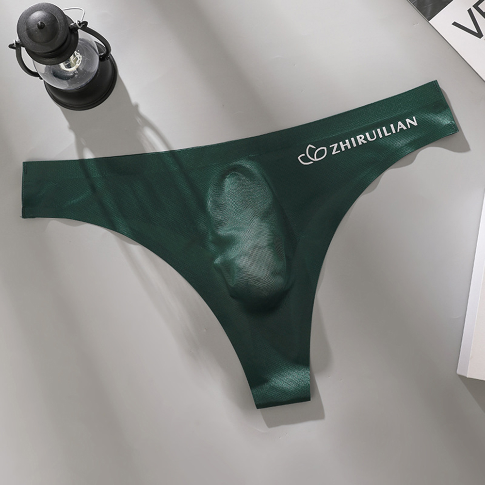 Sexy Tanga Ropa Interior Para Hombre Diseño Sin Costuras Tiro Bajo Material Nylon - Imagen 30 de 39