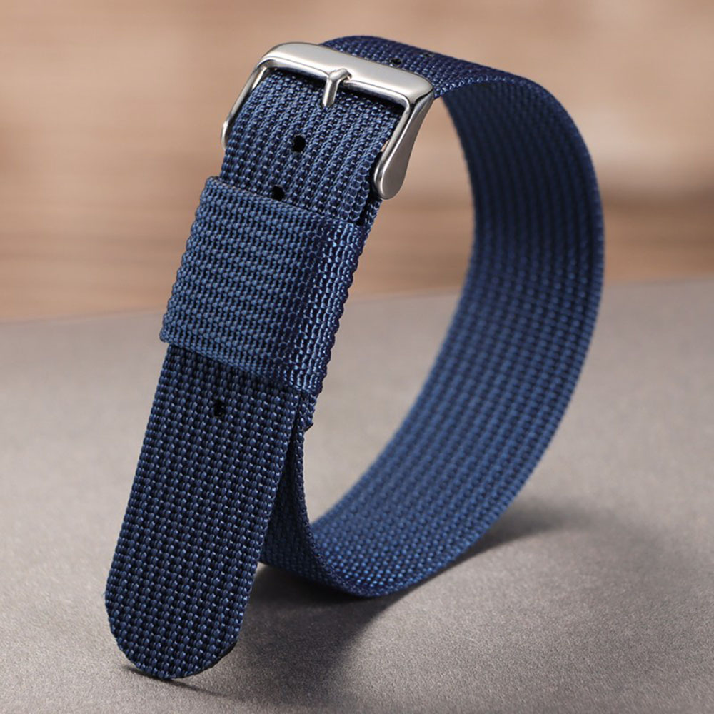 Correa de reloj de repuesto para la mayoría de los relojes 18 mm 20 mm 22 mm de ancho correa de nailon - Imagen 22 de 32