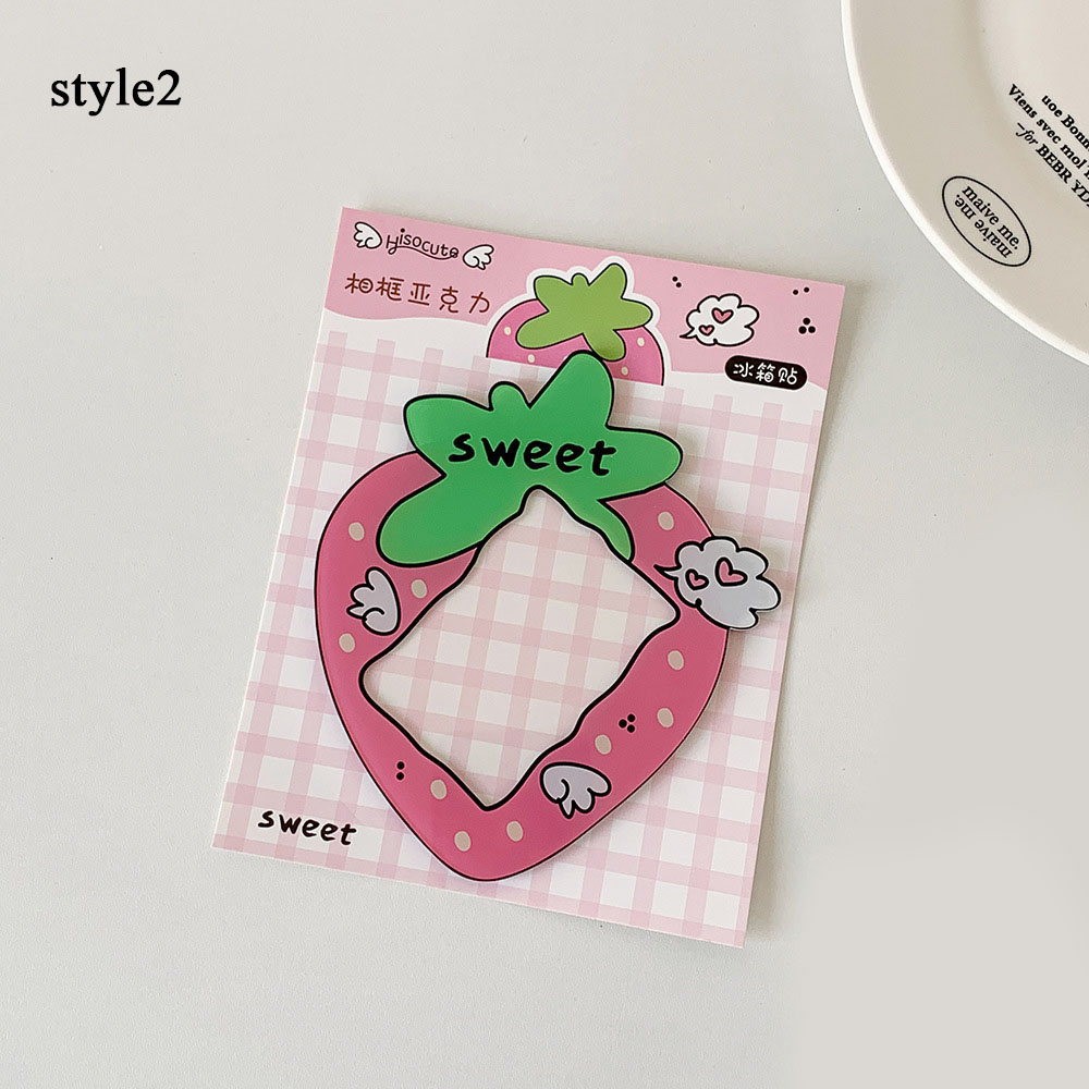 Cornice Portafoto Frigorifero Espositore Magnetico Acrilico per Carte e Foto Decorazione - Foto 25 di 31