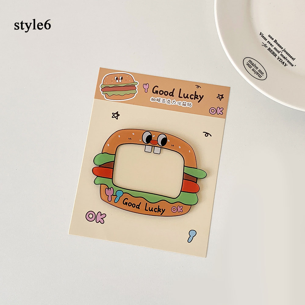 Cornice Portafoto Frigorifero Espositore Magnetico Acrilico per Carte e Foto Decorazione - Foto 30 di 31