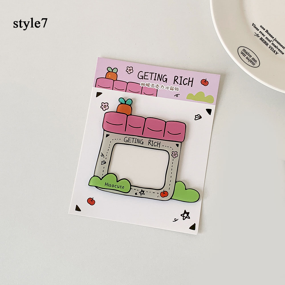 Cornice Portafoto Frigorifero Espositore Magnetico Acrilico per Carte e Foto Decorazione - Foto 31 di 31