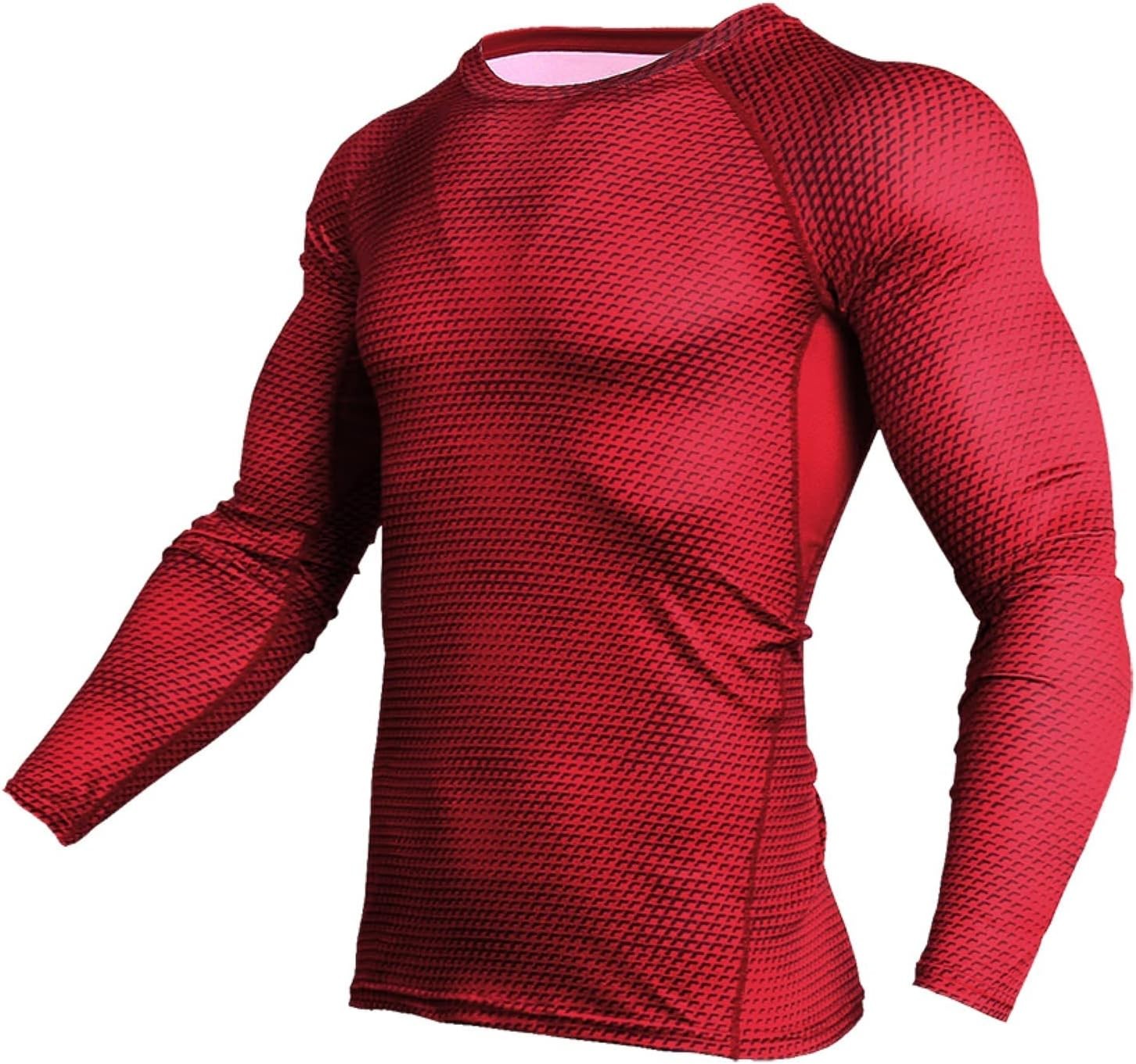 Set Corsa Sportiva per Uomo Camicia a Compressione + Pantaloni, Tuta Sportiva Asciugatura Rapida - Foto 12 di 41
