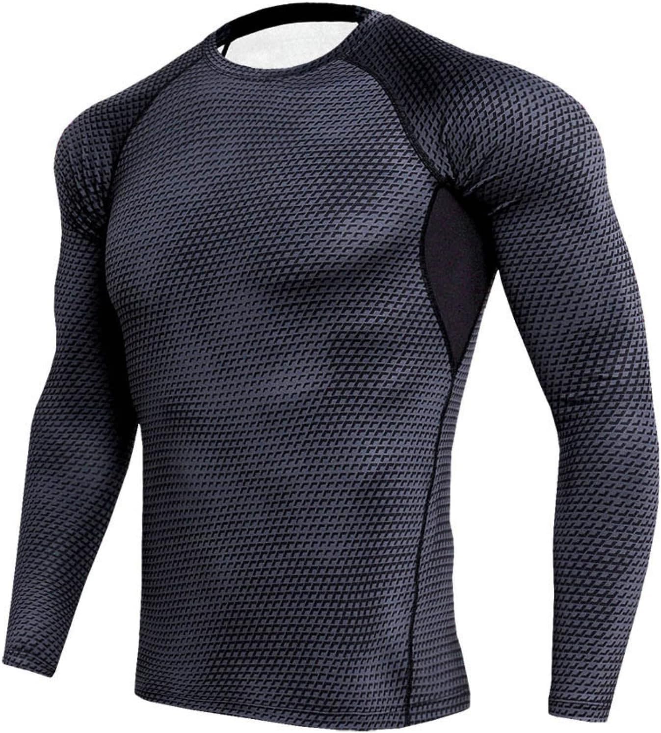 Set Corsa Sportiva per Uomo Camicia a Compressione + Pantaloni, Tuta Sportiva Asciugatura Rapida - Foto 18 di 41