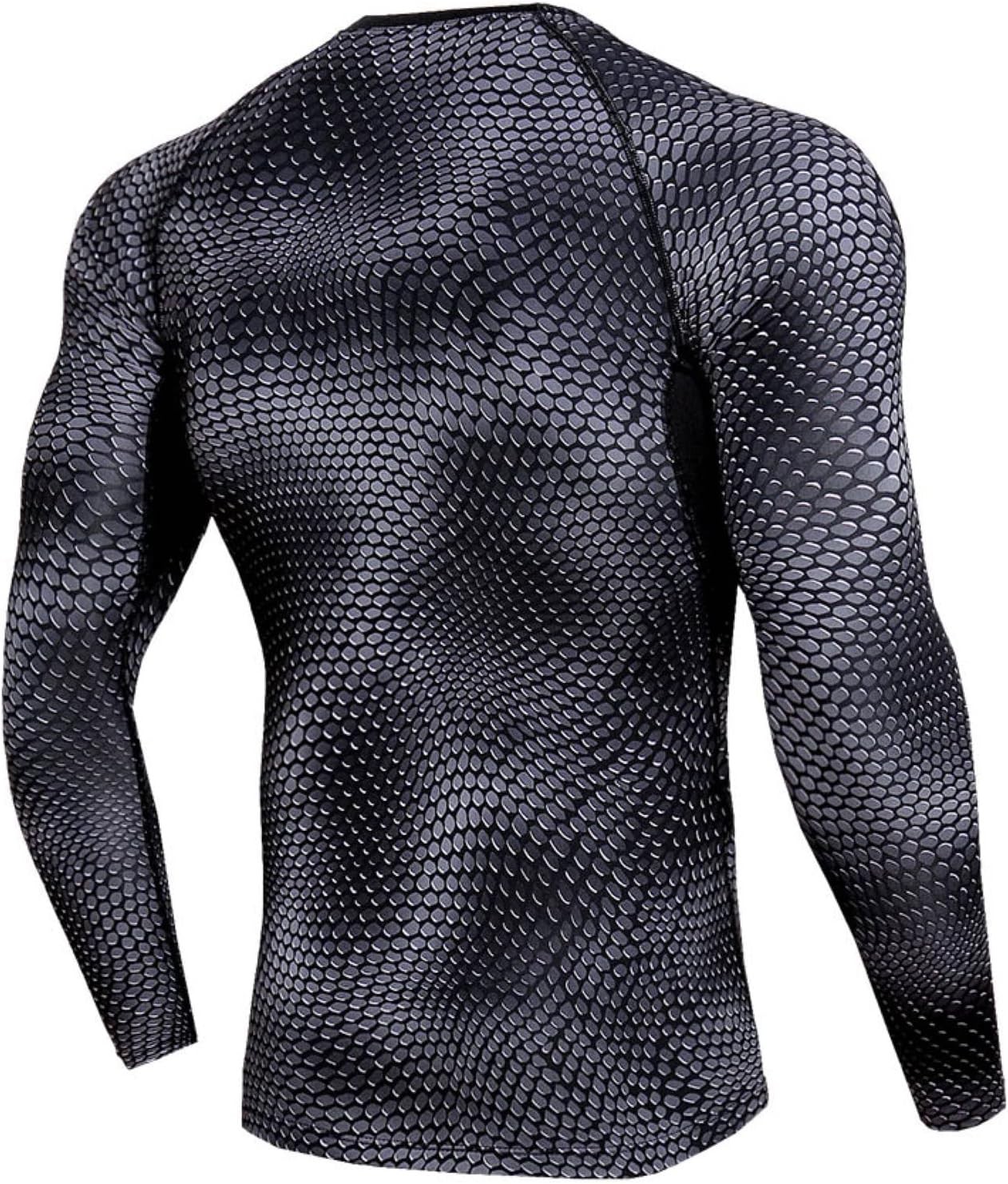 Set Corsa Sportiva per Uomo Camicia a Compressione + Pantaloni, Tuta Sportiva Asciugatura Rapida - Foto 28 di 41