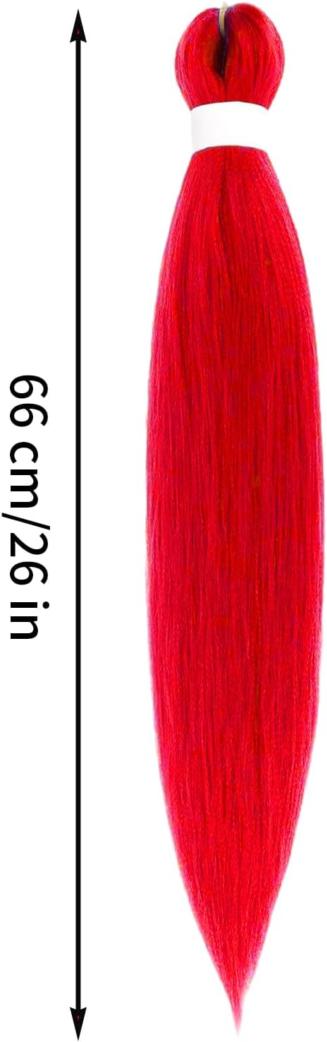 1pc Long Purple Braiding Hair For Kids, Pre Stretched Synthetic Braiding Hair E - Picture 17 of 26