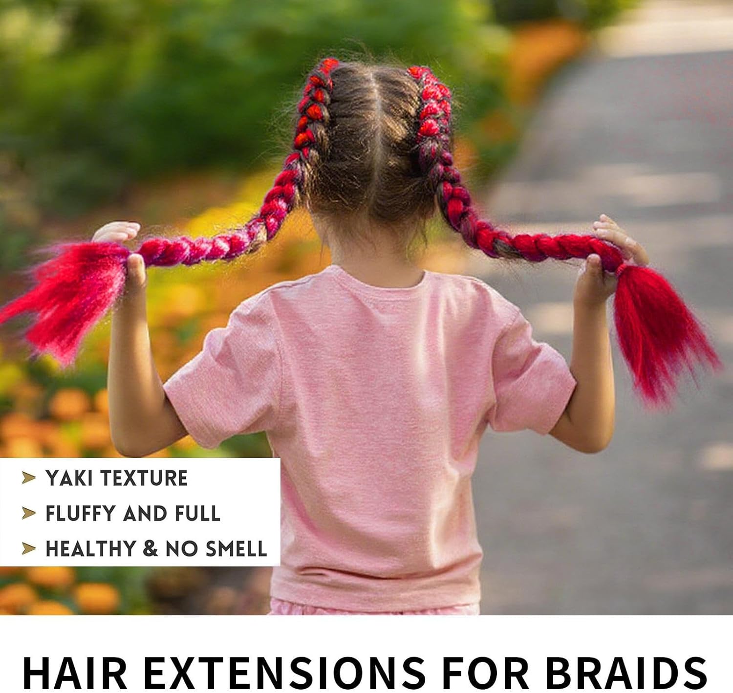 1pc Long Purple Braiding Hair For Kids, Pre Stretched Synthetic Braiding Hair E - Picture 19 of 26