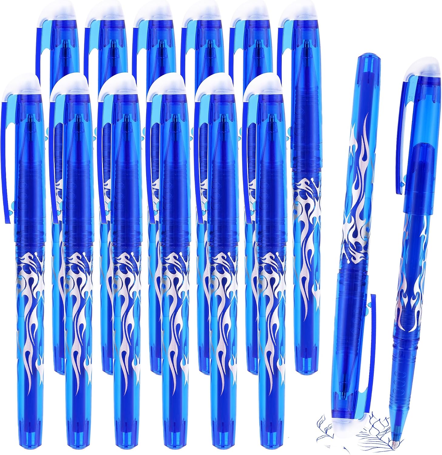 12 Piezas Bolígrafo Borrador, Rodillo de Tinta Borrador, Bolígrafo de Gel Fricti - Imagen 25 de 31