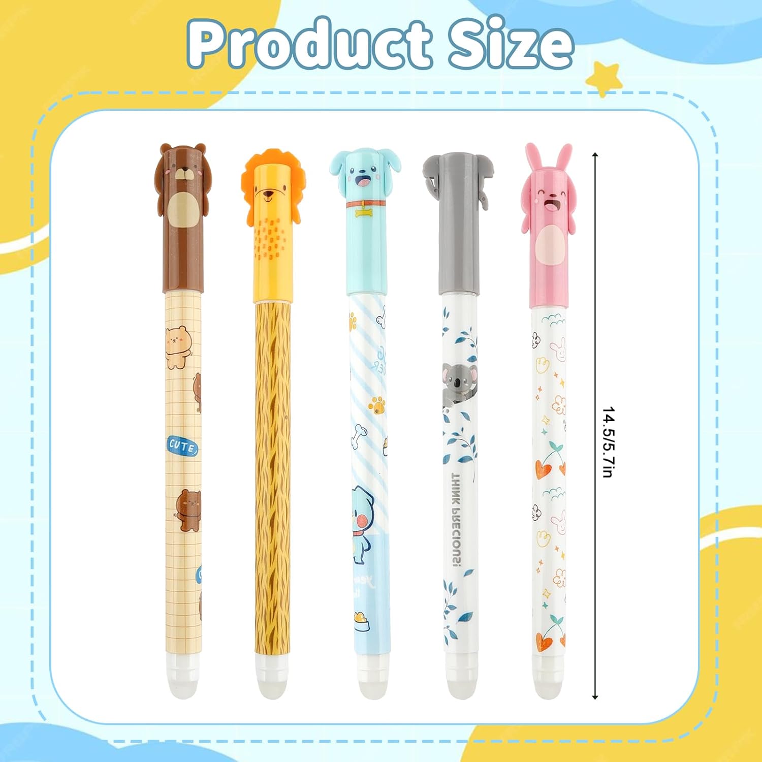 Bolígrafo borrable, azul bolígrafos borrables, 0,5 mm bolígrafos de gel borrables, T - Imagen 19 de 30