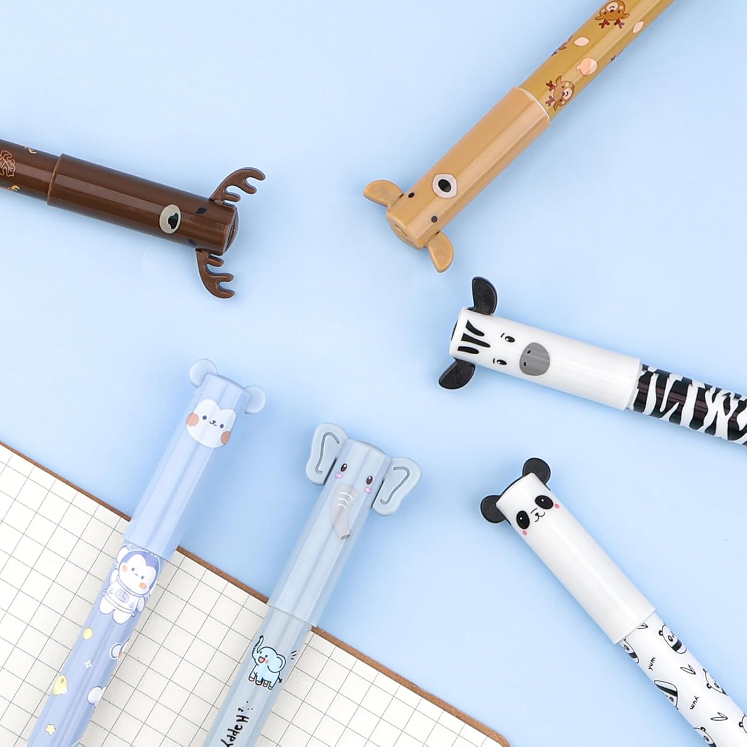 Bolígrafo borrable, azul bolígrafos borrables, 0,5 mm bolígrafos de gel borrables, T - Imagen 30 de 30