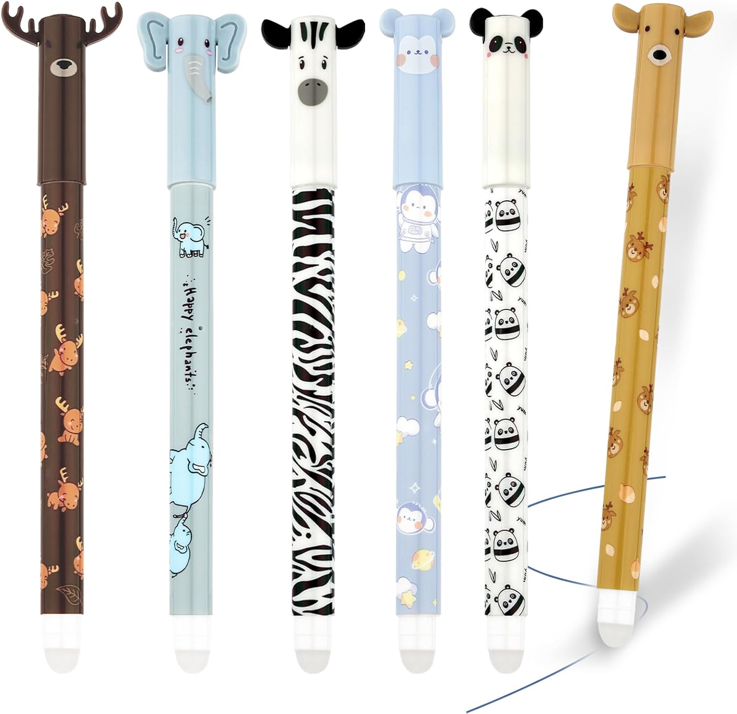 Bolígrafo borrable, azul bolígrafos borrables, 0,5 mm bolígrafos de gel borrables, T - Imagen 25 de 30