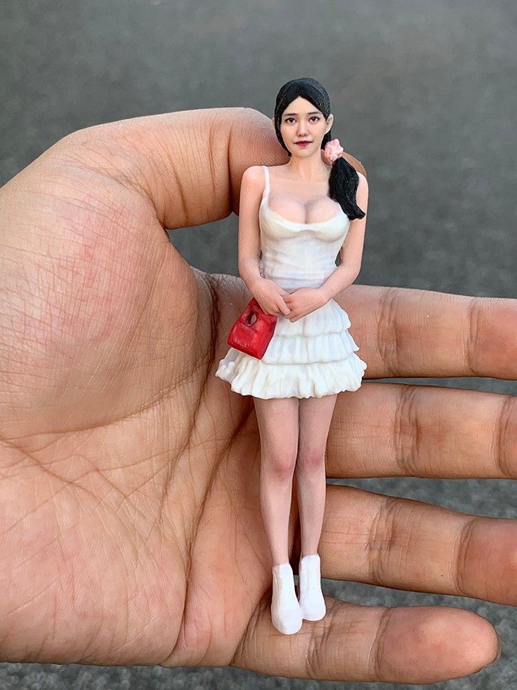 1/18 1/16 1/12 1/10 Niña Resina Figuras Diorama Modelo Para Coches Trenes - Imagen 30 de 114