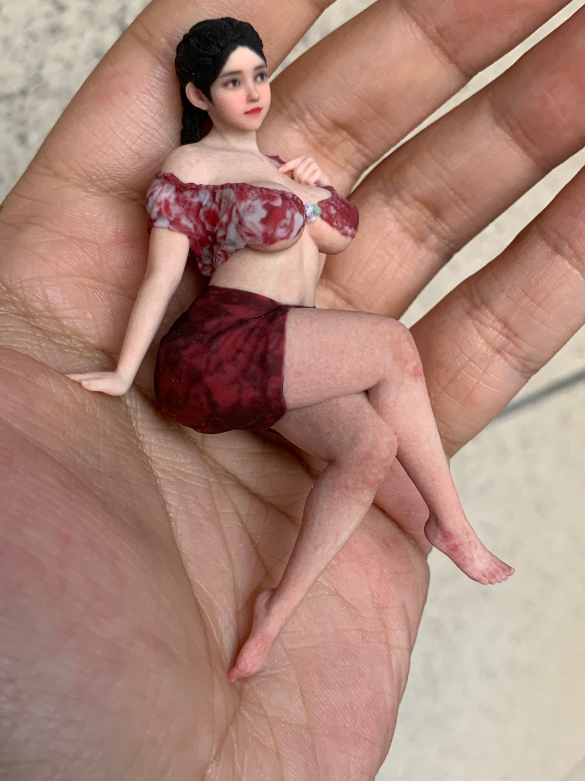 1/18 1/16 1/12 1/10 Girl Resin Figurines Figures Diorama Model For Cars Trains - Picture 39 of 135