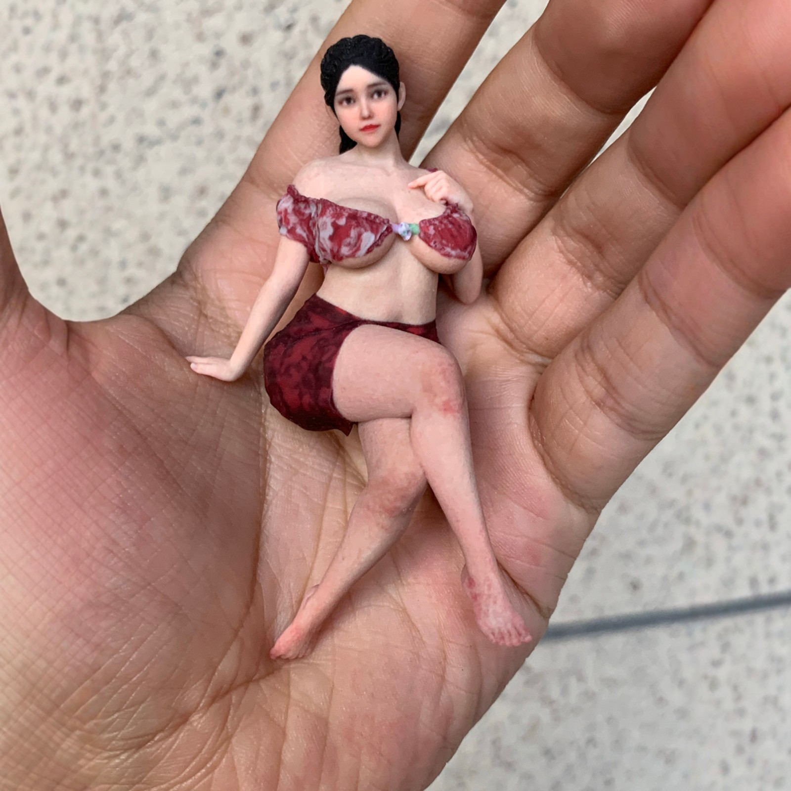 1/18 1/16 1/12 1/10 Girl Resin Figurines Figures Diorama Model For Cars Trains - Picture 40 of 135