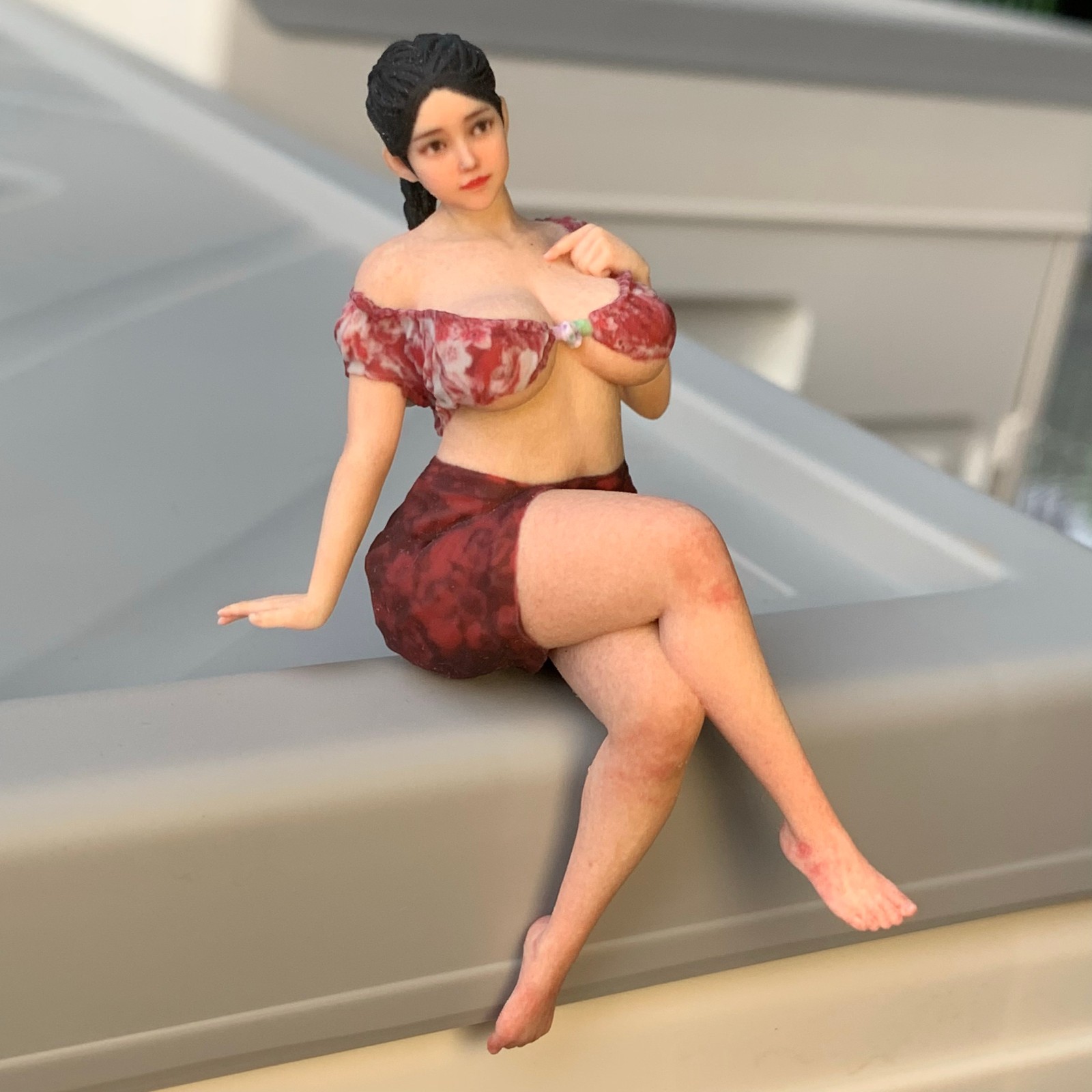 1/18 1/16 1/12 1/10 Girl Resin Figurines Figures Diorama Model For Cars Trains - Picture 41 of 135