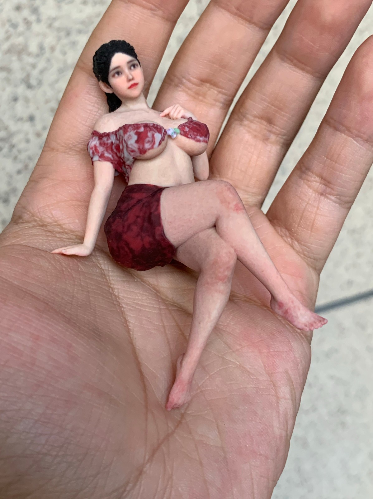 1/18 1/16 1/12 1/10 Girl Resin Figurines Figures Diorama Model For Cars Trains - Picture 48 of 135