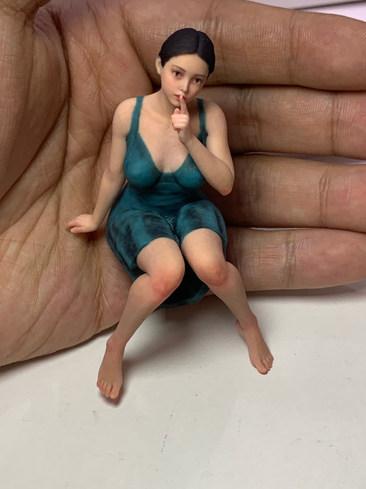 1/18 1/16 1/12 1/10 Girl Resin Figurines Figures Diorama Model For Cars Trains - Picture 59 of 135