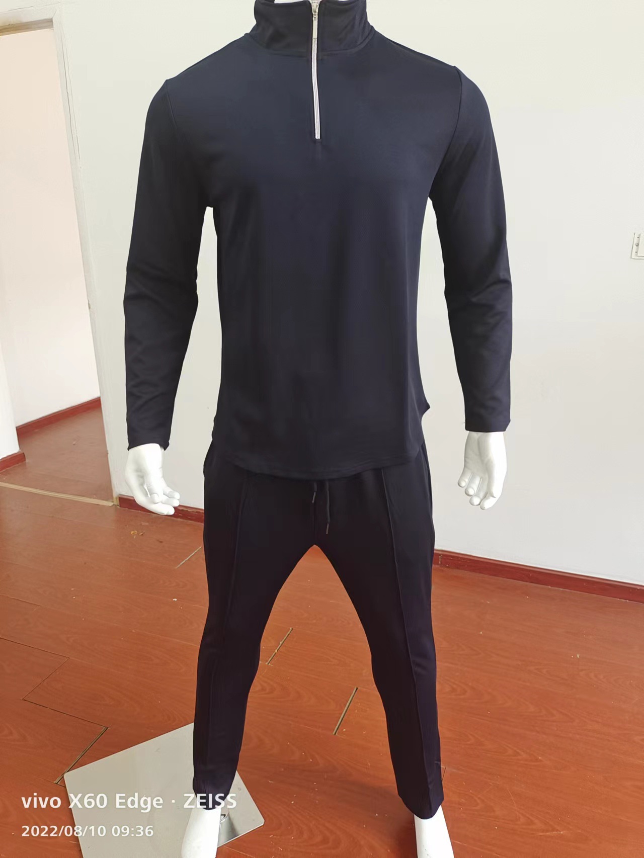 Set sportivo 2 pezzi tute uomo casual golf manica lunga cerniera t shirt top pantaloni - Foto 23 di 28