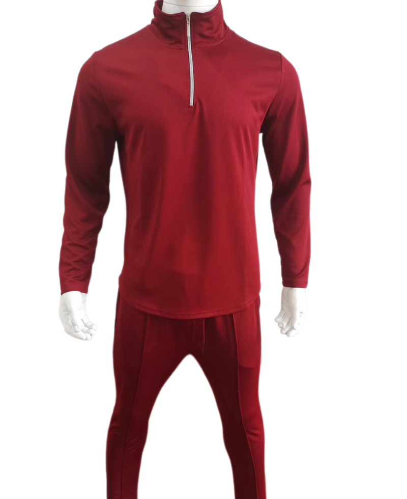 Set sportivo 2 pezzi tute uomo casual golf manica lunga cerniera t shirt top pantaloni - Foto 26 di 28