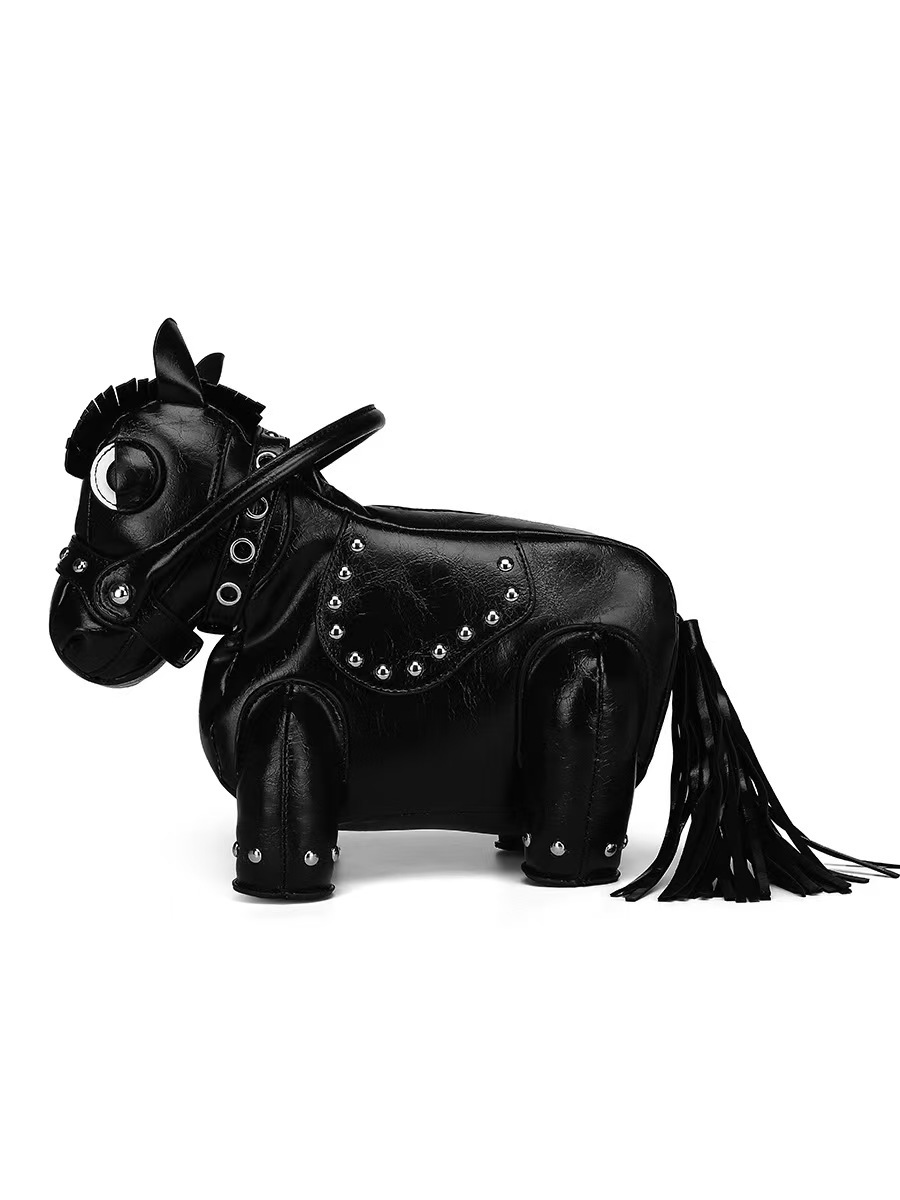 Borsa messenger personalità creativa pony forma animale borsa a tracolla design senso - Foto 20 di 24