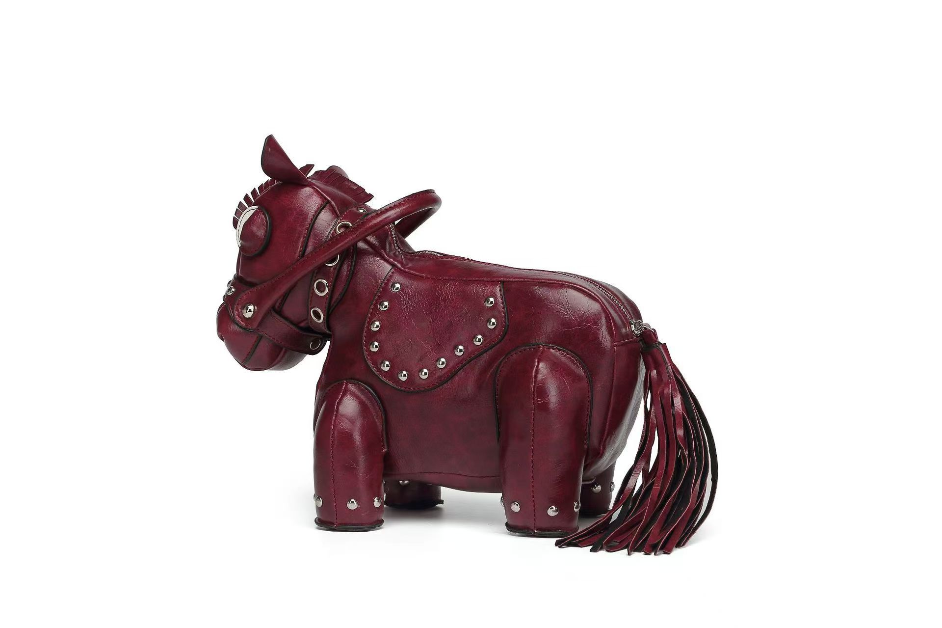 Borsa messenger personalità creativa pony forma animale borsa a tracolla design senso - Foto 21 di 24
